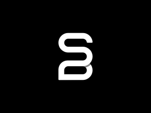 Logotipo De Letra Sb O Bs