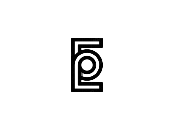 Logotipo De Letra Eo O Oe