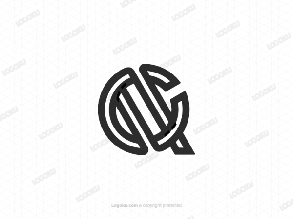 Logotipo De Letra Cq O Qc