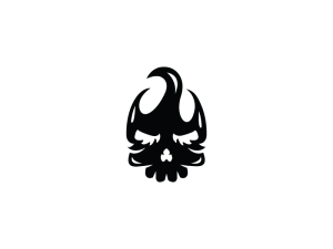 Increíble Logotipo De Calavera Negra