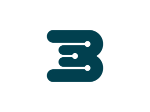 Buchstabe Be Tech Logo