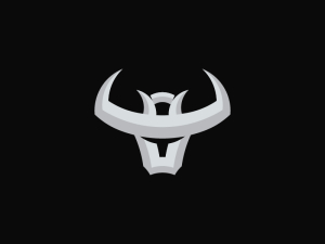 Bull Horn Crown T Letter Logo