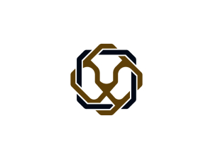 Stilvolles Löwenknoten-Logo