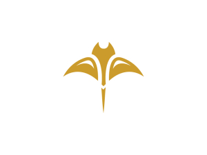 Goldenes Stingray-Logo
