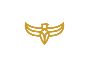 Abstract Golden Eagle Logo