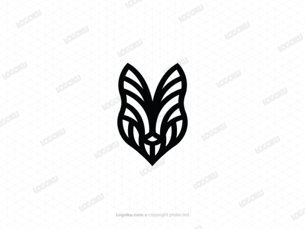Schwarzes Coyote-Logo