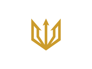 Logotipo Tridente Dorado