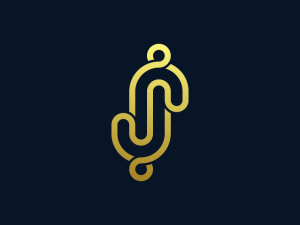Lettre Jj Ambigramme Logo
