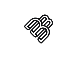 Lettre Bm Ou Bb Monogramme Logo