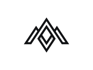 Logotipo De Monograma Letra Am O Vw