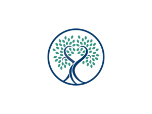 Logotipo De Amor De Árbol