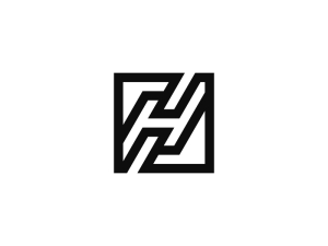Logo Lettre H Géométrique Moderne