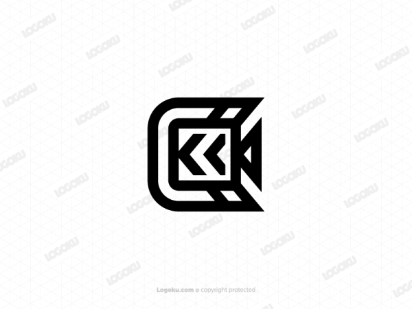 Logo De La Caméra Ck Ou Kc