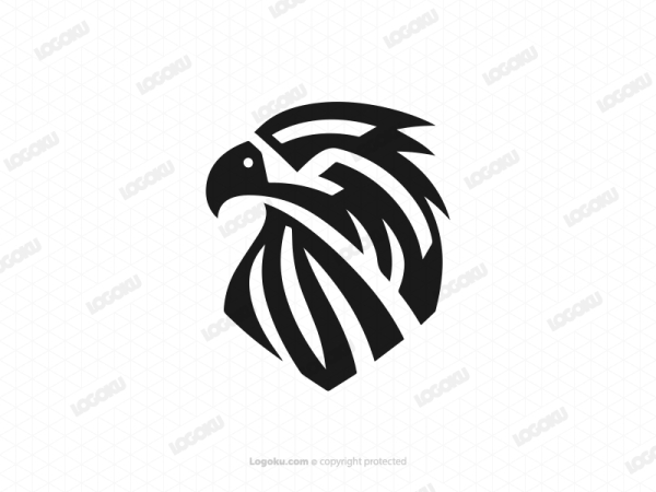 Adler- oder Greifenkopf geometrisch