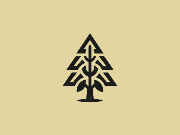 Logotipo Del Techo Del árbol