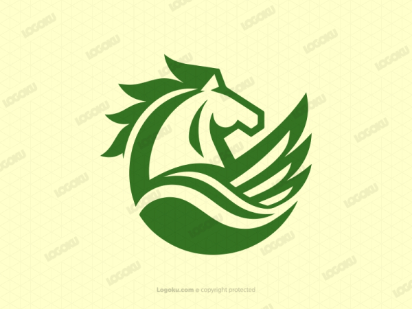 Pegassus Horse Leaf Circle