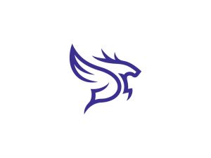 Blaues Hauptstadt-Hirsch-Logo