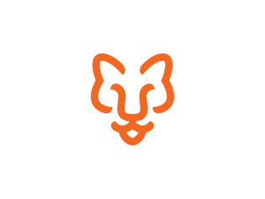 Orangefarbenes Tiger-Logo