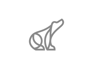 Graues Eisbär-Logo