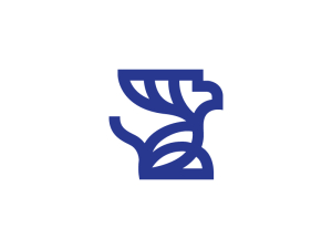 Bold Blue Griffin Logo