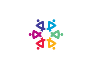 Logotipo De Personas De La Comunidad Moderna
