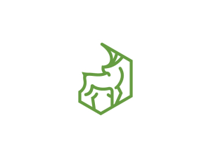 Logotipo De Ciervo Verde