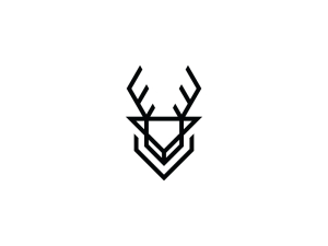 Logo De Cerf à Tête Noire
