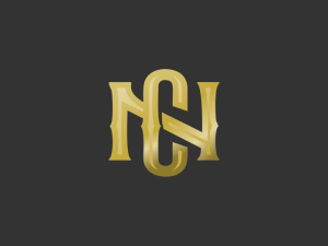 Cn- oder Nc-Logo-Monogramm