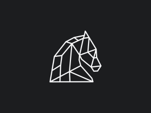 Line Art Horse Head Logo