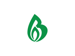 B Nature Leaf Logo