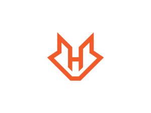 Letter H Fox Logo