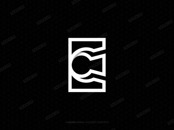 Letter E Keyhole Logo