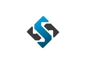 Buchstabe S quadratisches Logo