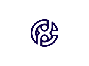 Buchstabe Cx Xc-Logo
