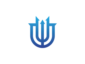 Logotipo Del Escudo Del Tridente U