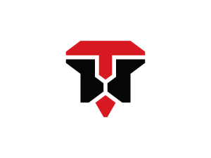 Trendiges T-Löwen-Logo
