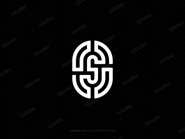 Buchstabe S Techno-Logo