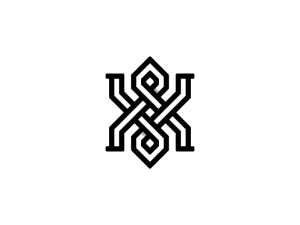 Buchstabe Yy oder X Diamant-Logo
