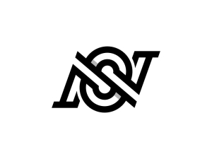 Letter Ns Initial Sn Logo