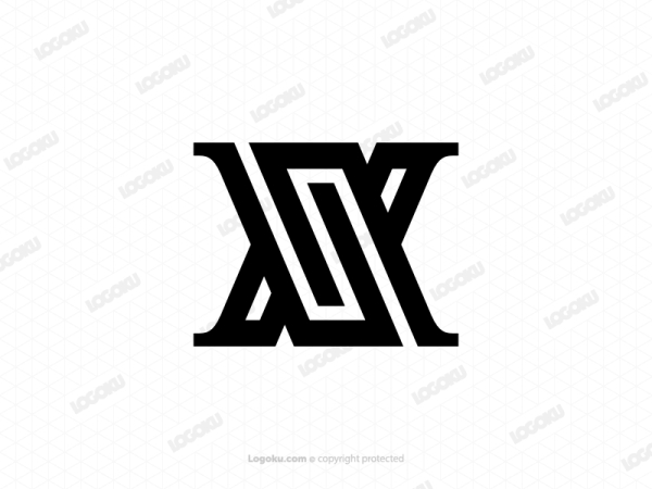 Letra Xs Inicial Sx Monograma Logotipo
