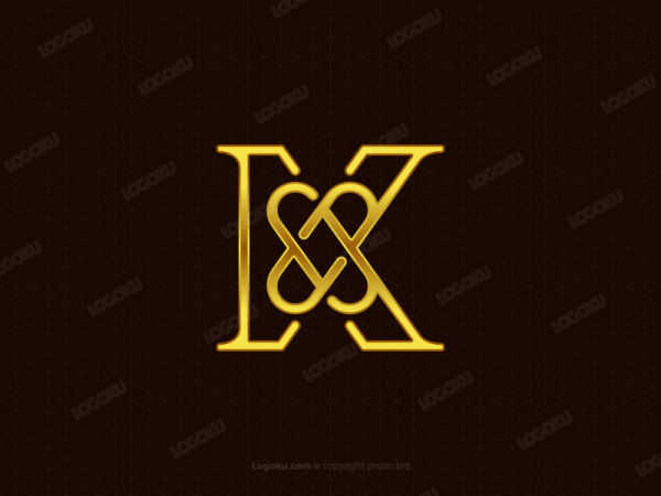 Letra K Símbolo Nudo Logo