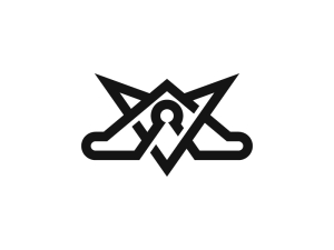 Logotipo De Escudo Único Letra A