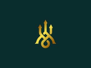 Letter Ay Ya Trident Logo