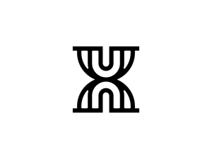 Buchstabe A Nu X Logo