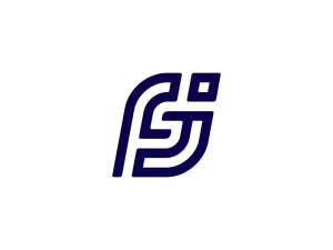 Letra Fj Jf Logotipo