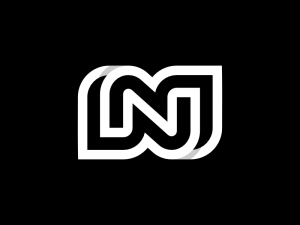 Letter N Multiline Logo