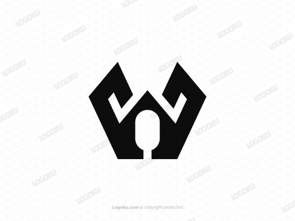 Logotipo De Letra W Resistente