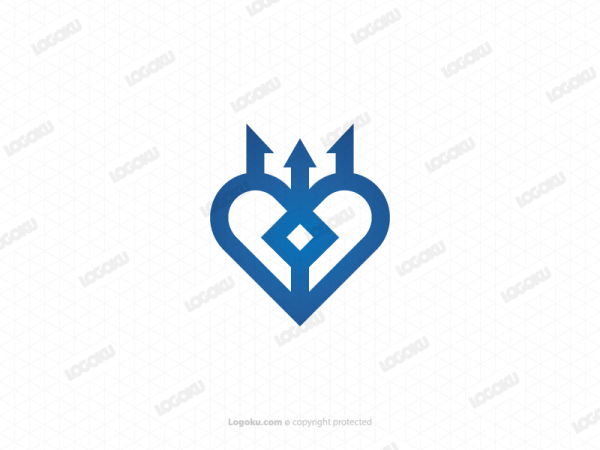 Logotipo De Amor Tridente