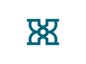Logotipo De Polígono Letra X