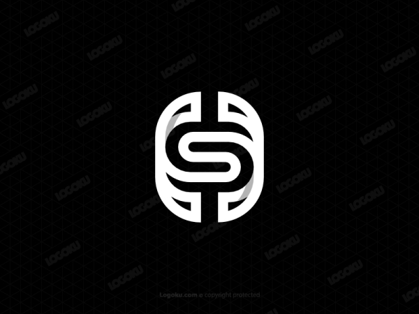 Lettre Hs Typographie Sh Logo